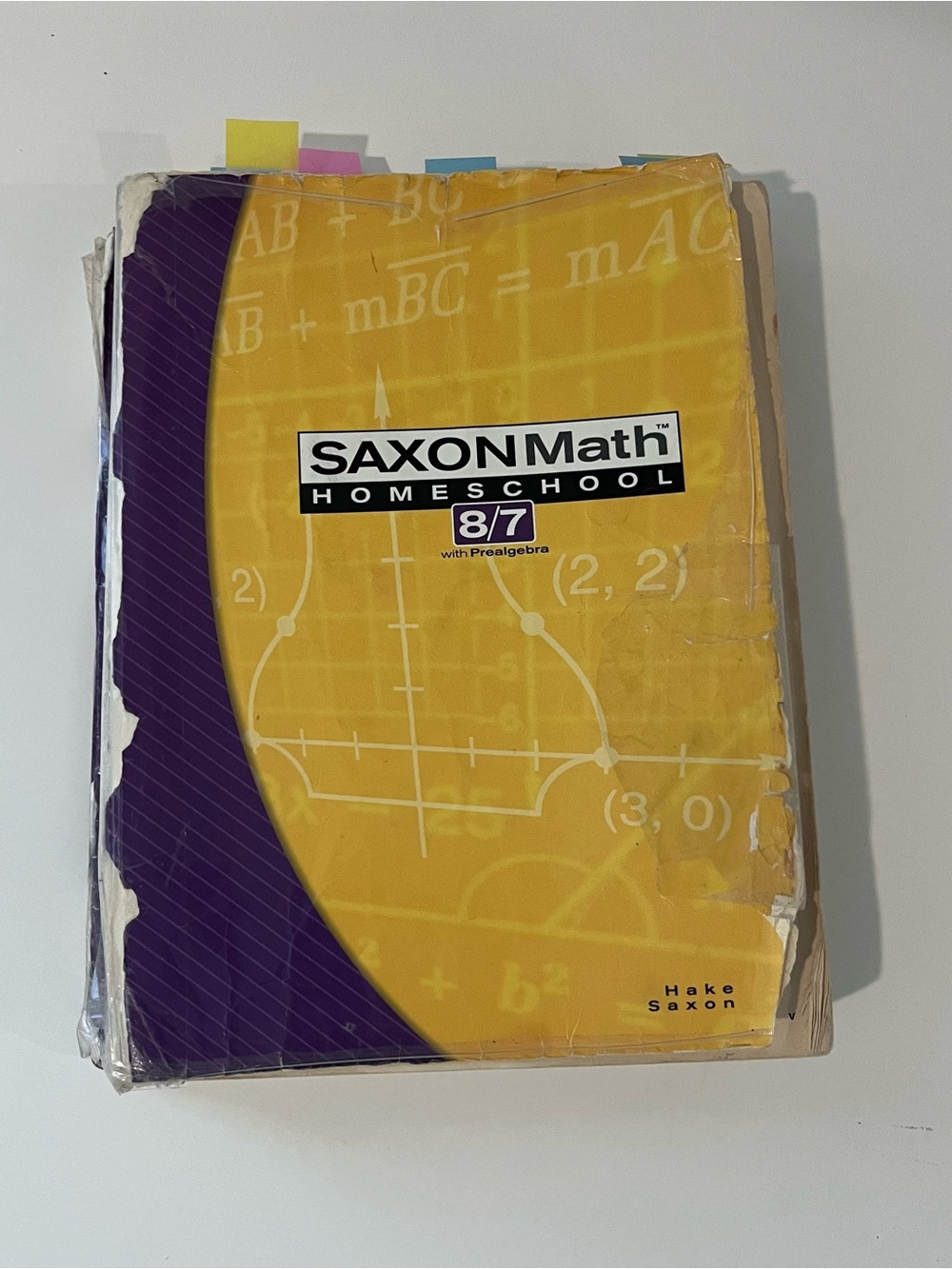 SAXON Math Homeschool 8/7 Textbook